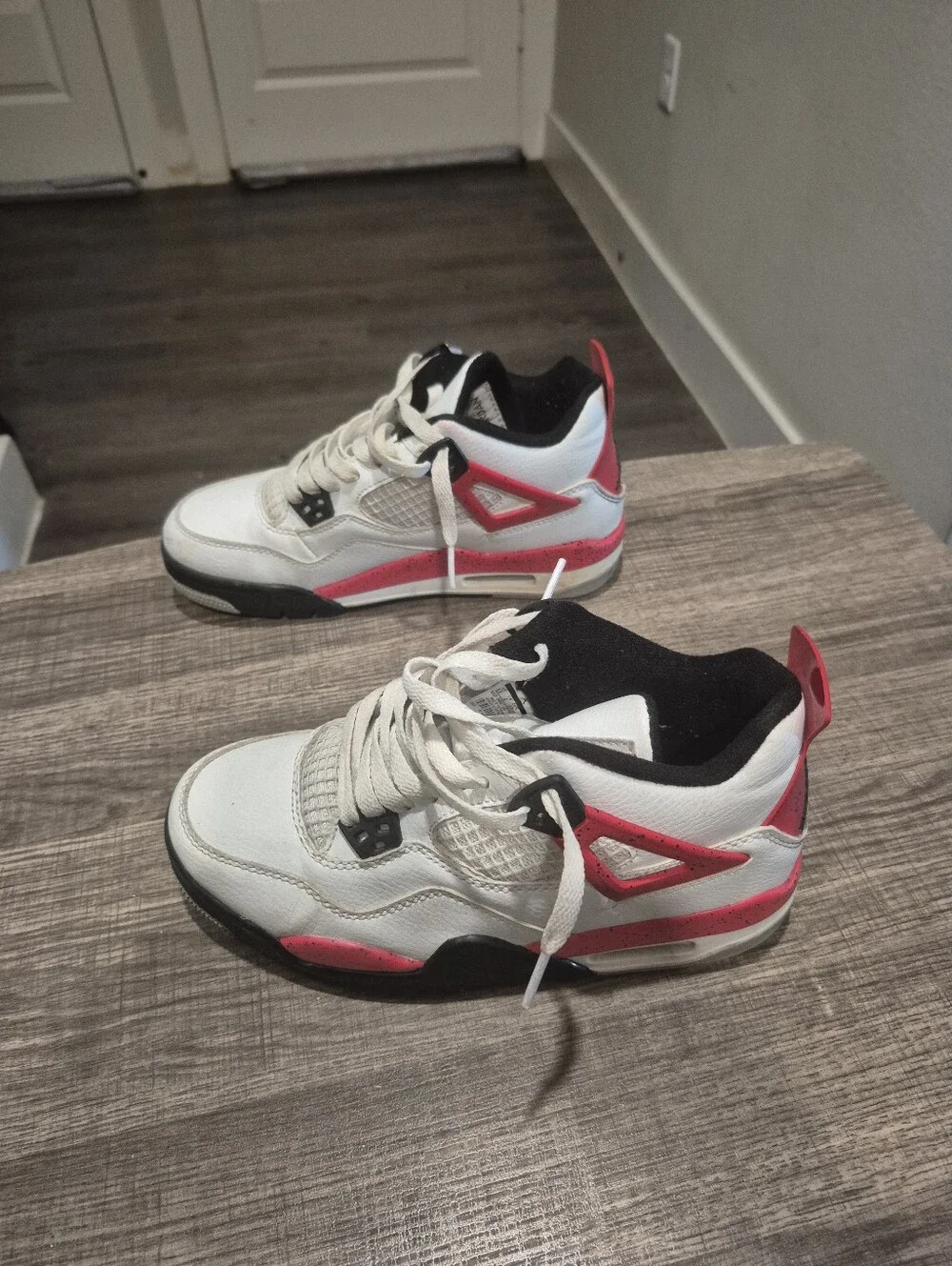 Jordan Air Jordan 4 Retro Red Cement White Black DH6927-161 Size 6.5